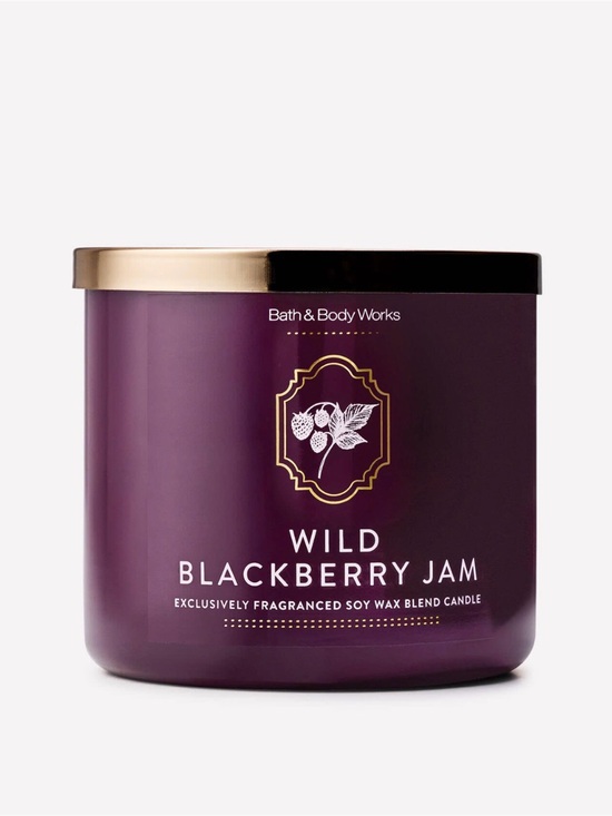 Bath & Body Works Other - Bath & Body Works Wild Blackberry Jam 3 wick Candle Sold out Scent